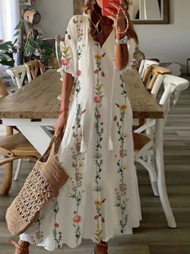 Jovana – Flowing Boho Maxi Dress