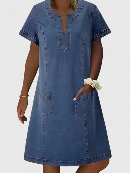 Christine | Elegant Denim Dress