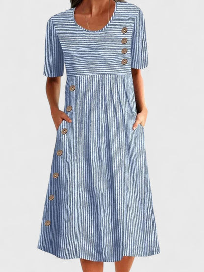 Wanda™ Striped Midi Dress