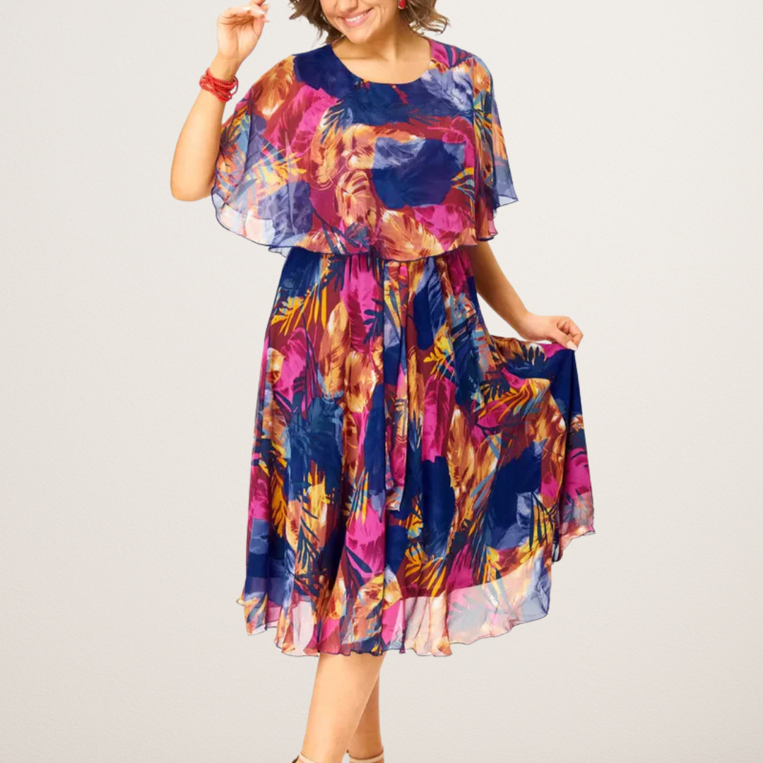 AYALA | COMFORTABLE PLUS SIZE CHIFFON DRESS